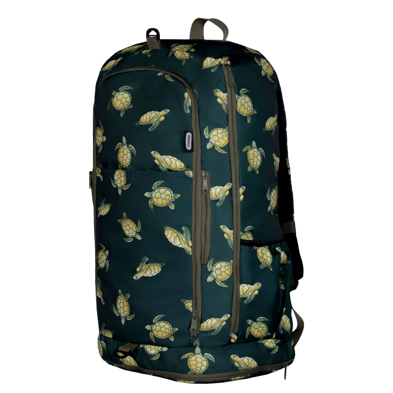 Morral Aventura ULTRA Plegable Estampado Tortugas Citybags Multicolor