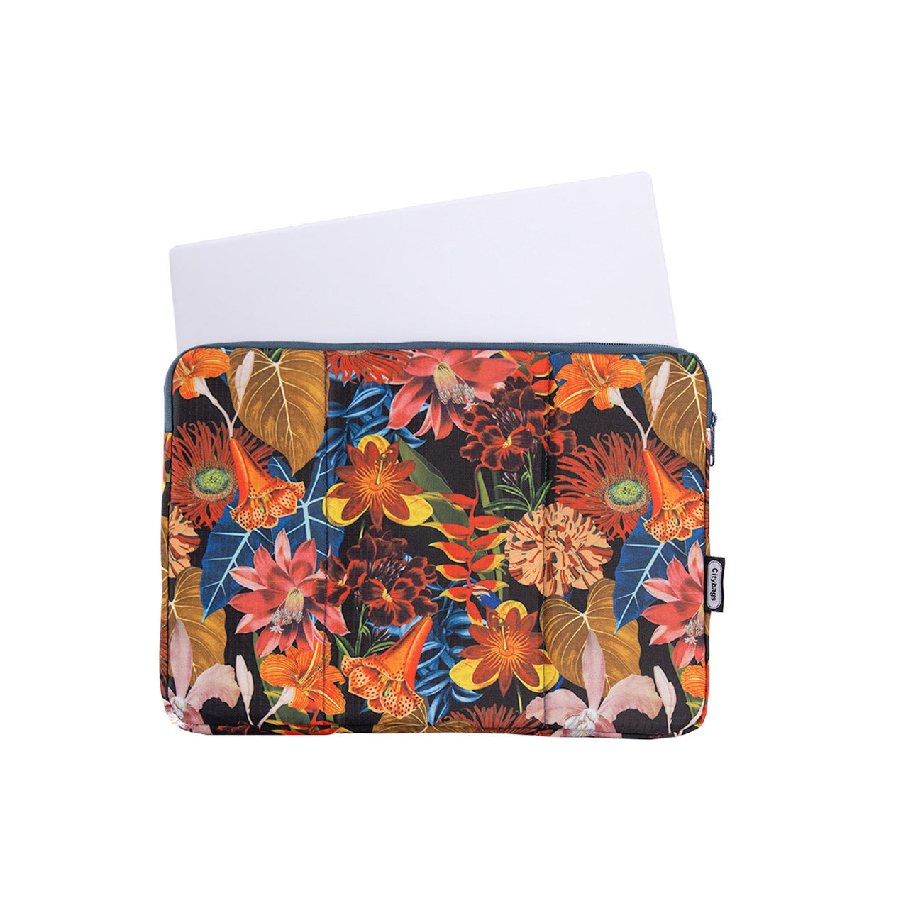 Estuche Laptop Grande ULTRA Estampado Paraiso Citybags Multicolor 37x27x2cm