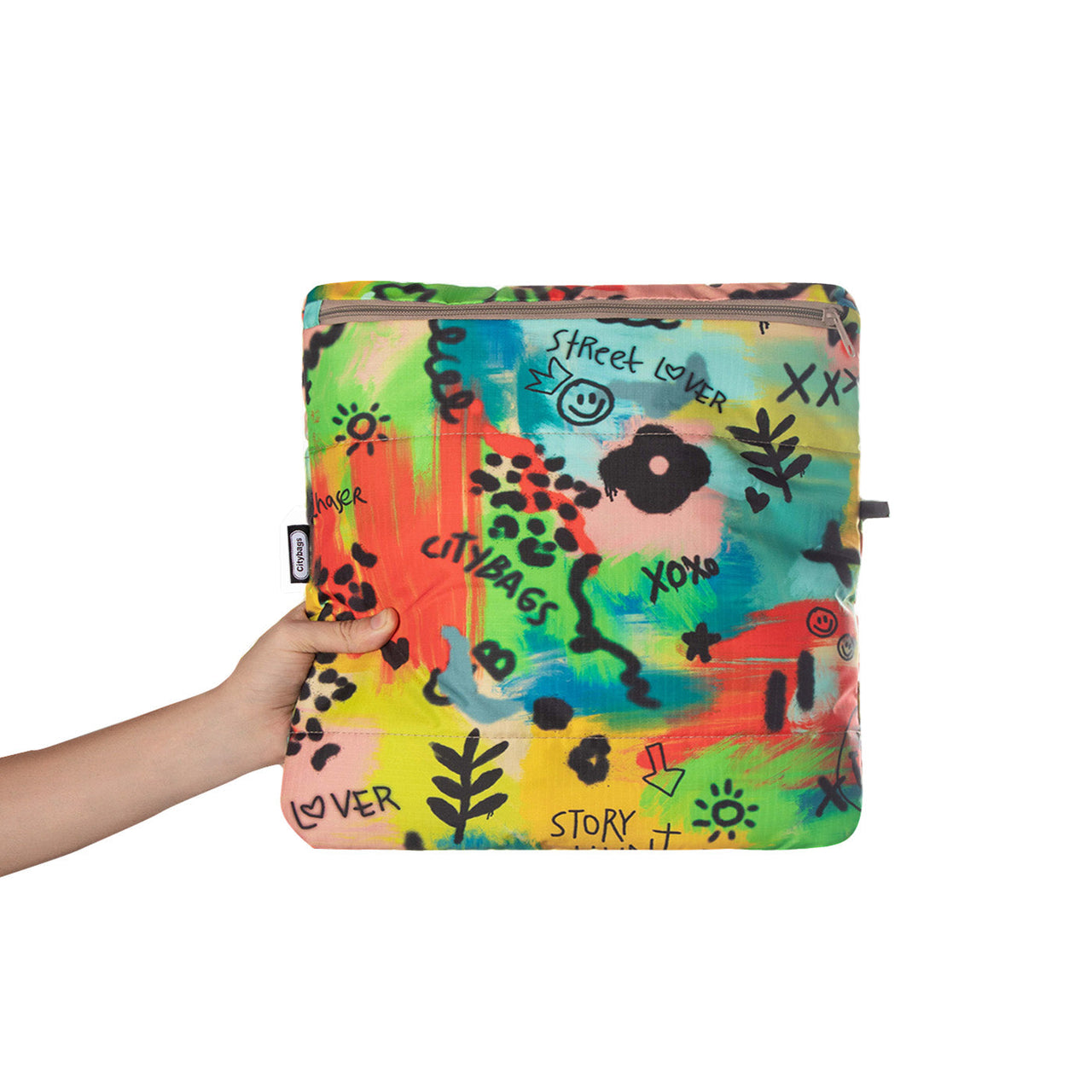 Morral Mochilero Pequeno ULTRA Estampado Graffiti Citybags Multicolor