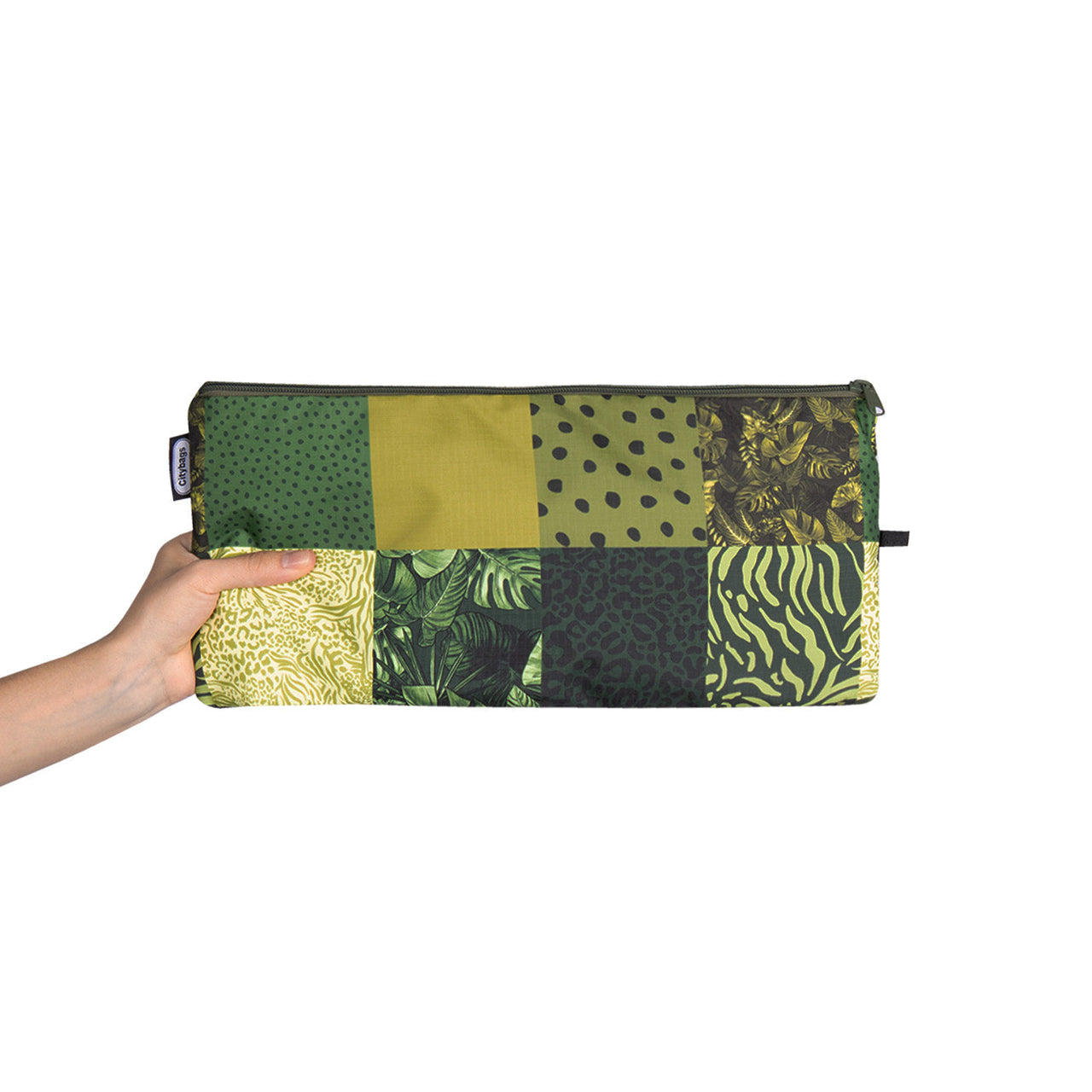 Maleta M ULTRA Plegable Estampado Green Citybags Multicolor