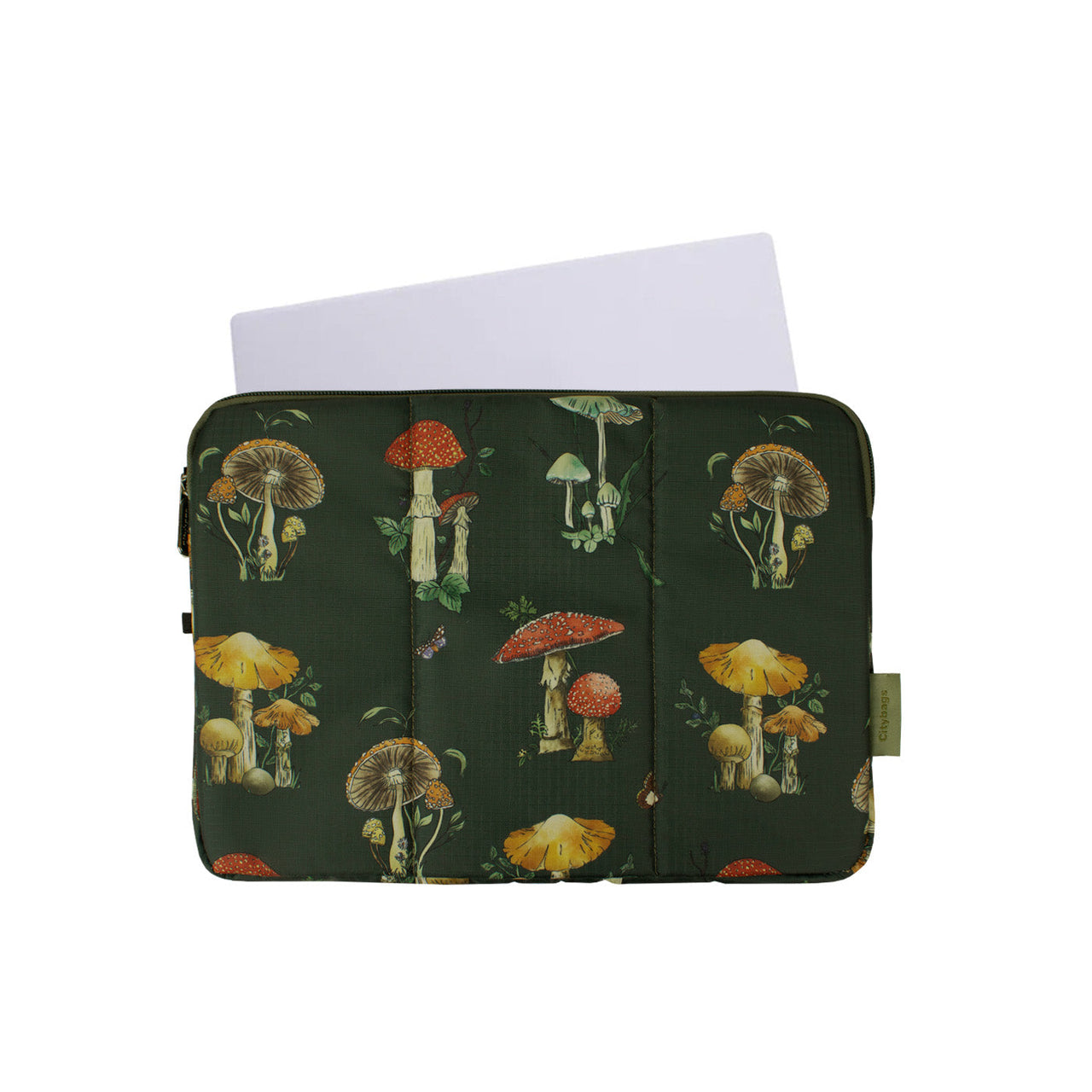 Estuche Laptop Grande ULTRA Estampado Fungi Citybags Multicolor 37x27x2cm