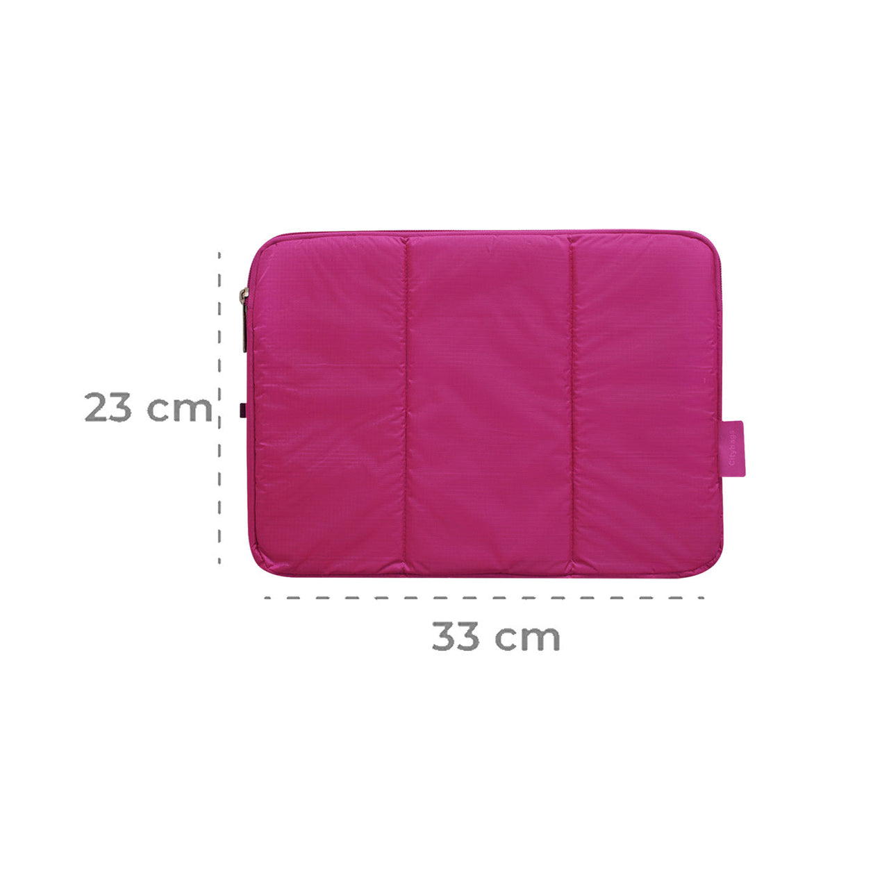 Estuche Laptop Pequeño Citybags Fucsia 33x23x2