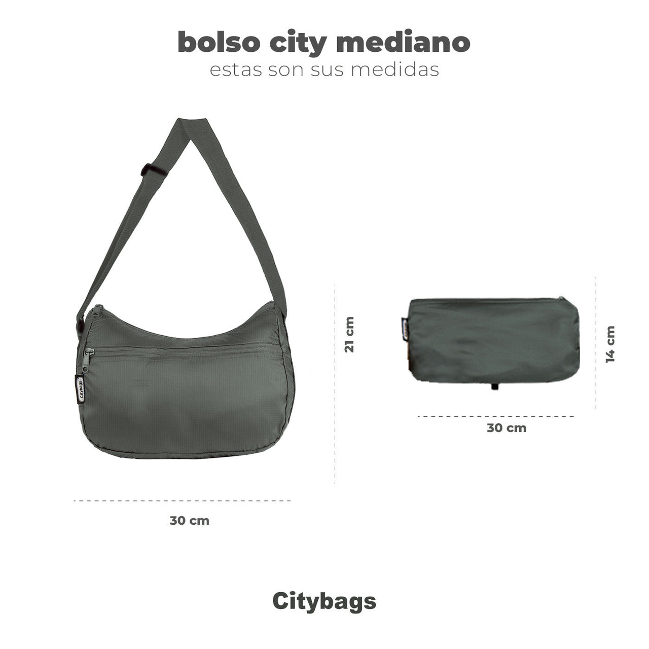 Bolso City Manos Libres ULTRA Plegable Estampado Cayena