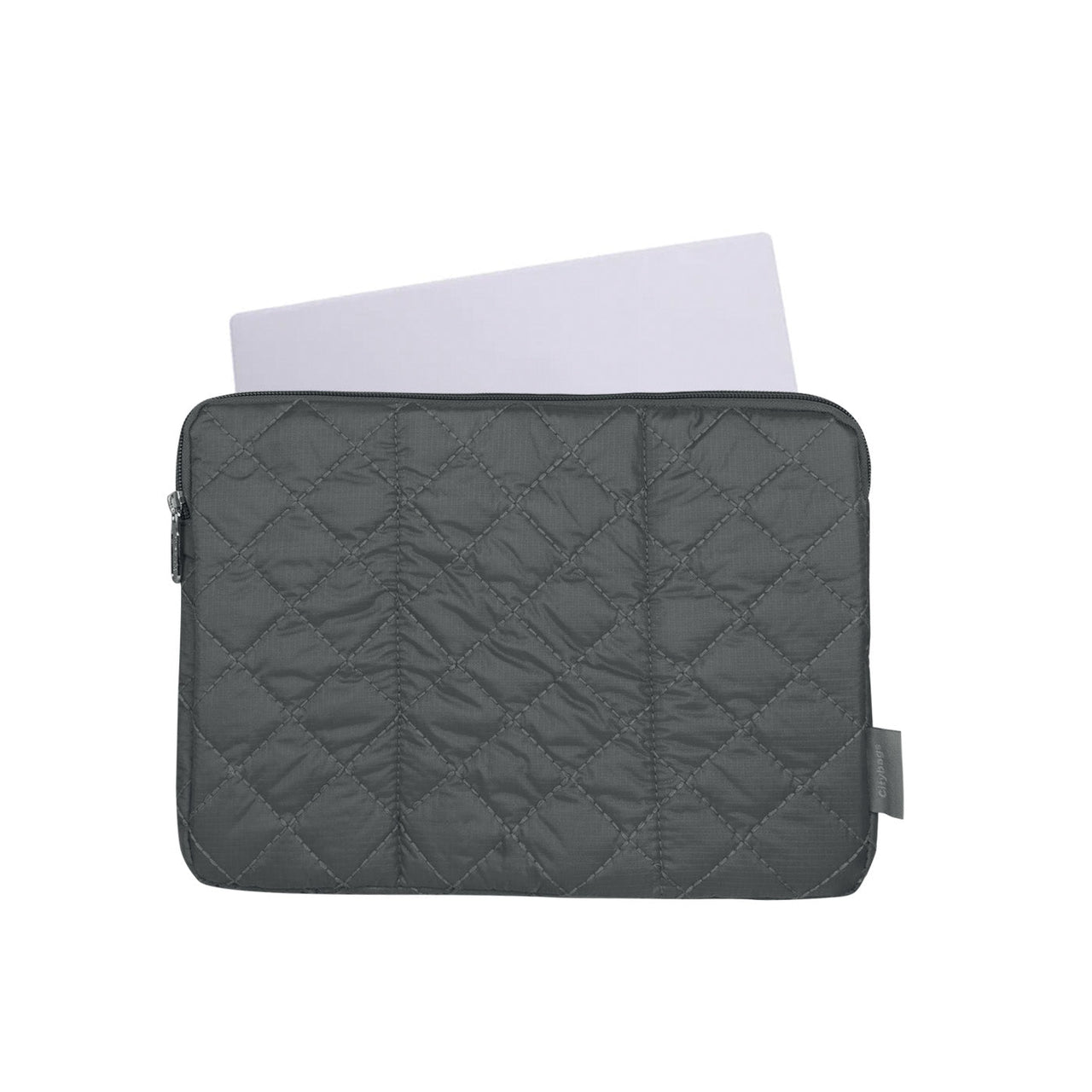 Estuche Laptop Grande Puffer Gris 37x27x2cm