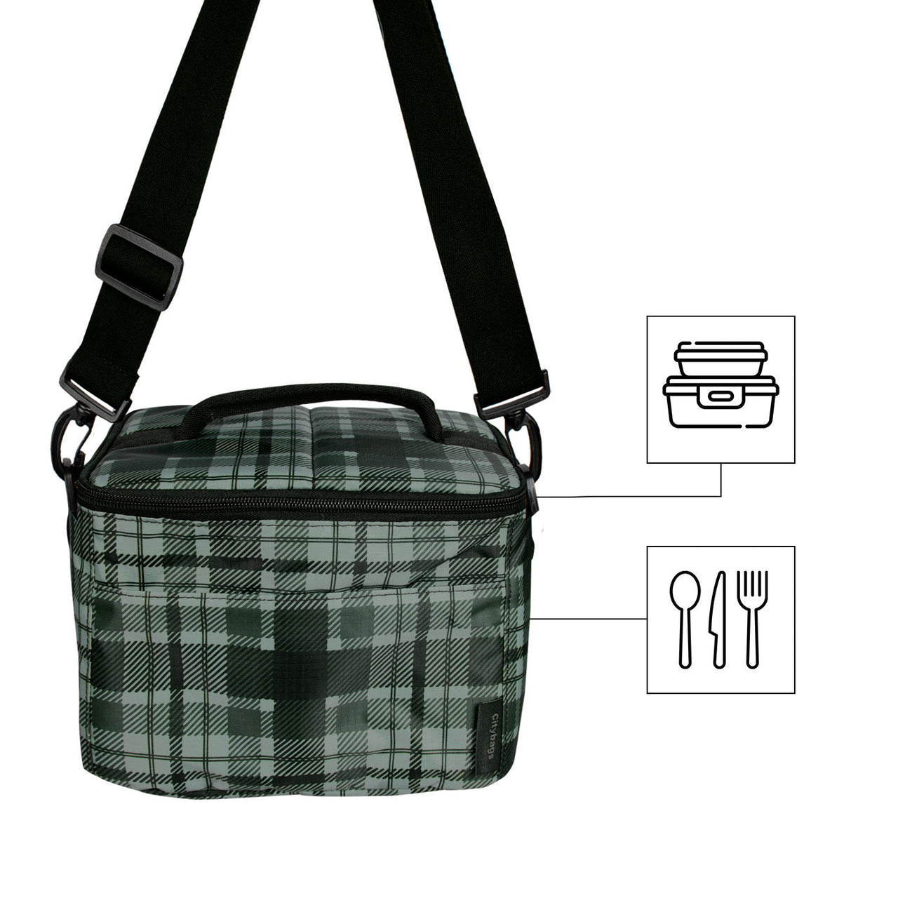 Lonchera Clasica Ultra Citybags Estampado Smoky