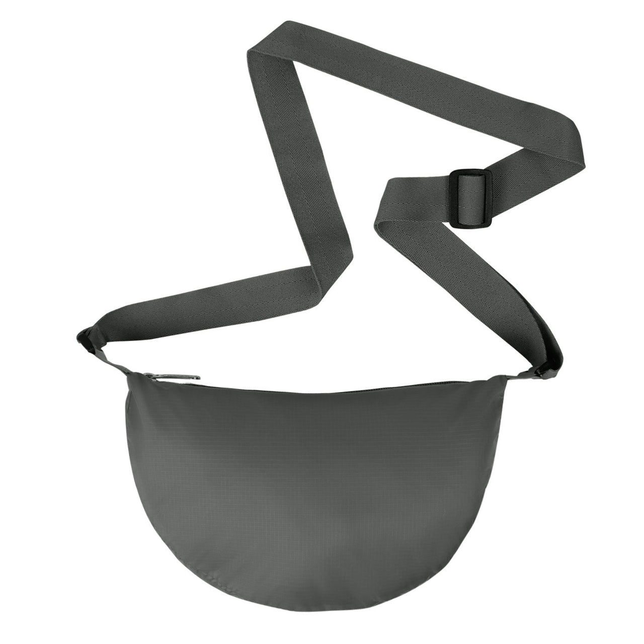 Bolso City Pequeño Manos Libres Plegable Color Gris