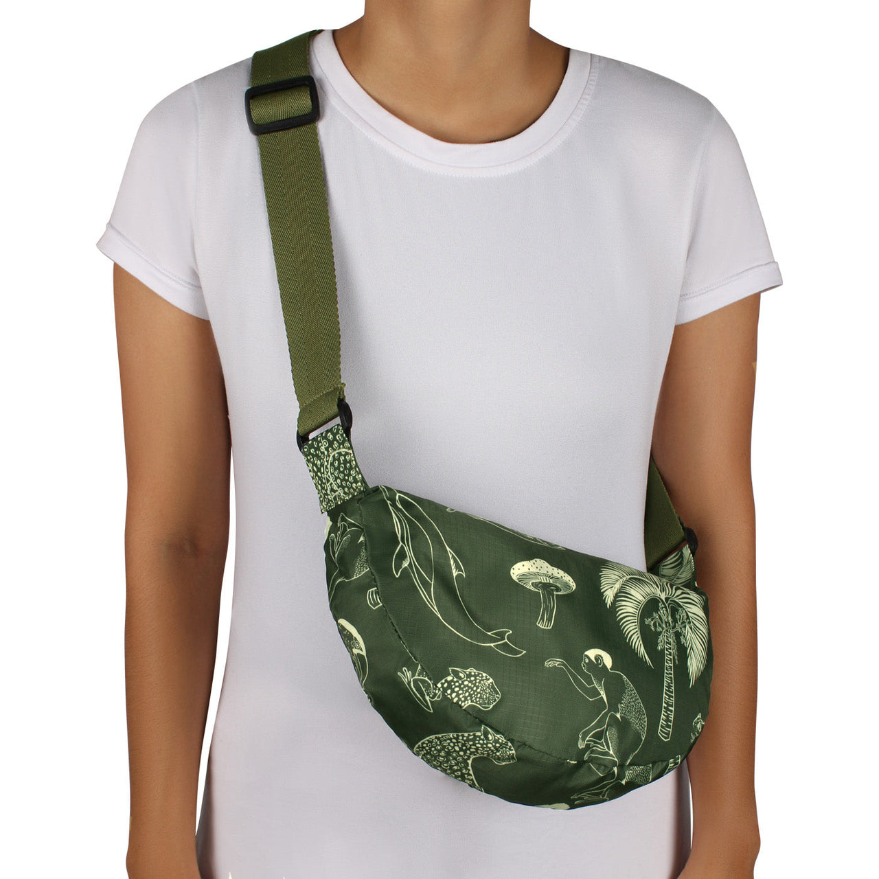 Bolso City Pequeño Manos Libres Plegable Ultra Estampado Amazonas