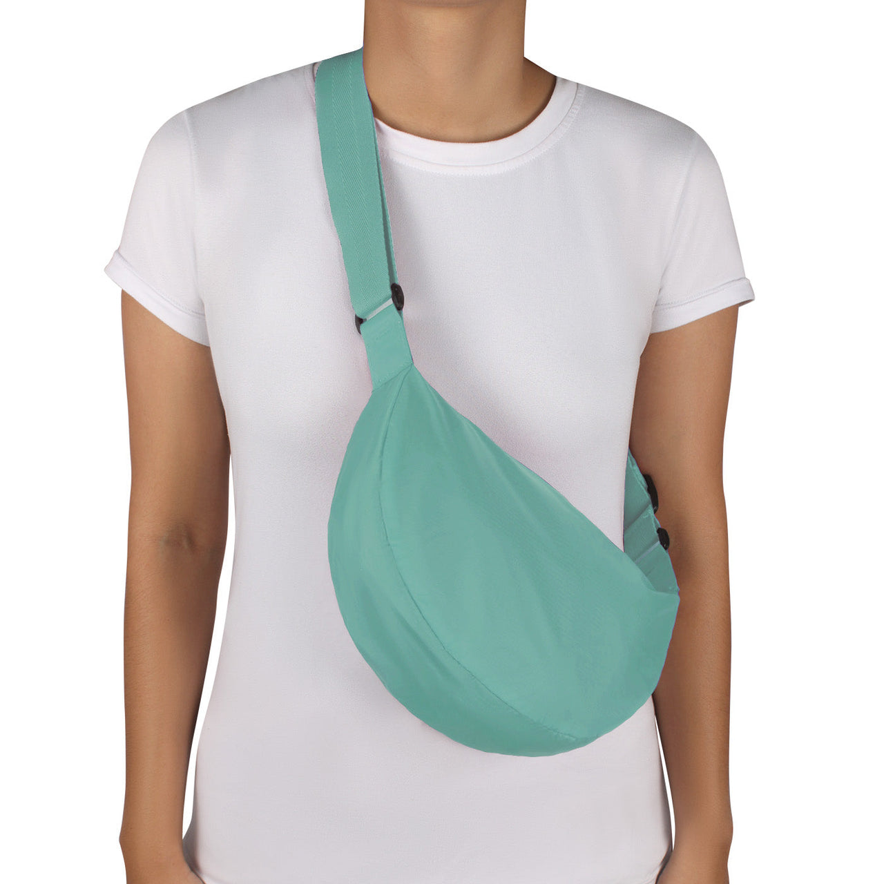 Bolso City Pequeño Manos Libres Plegable Verde Menta