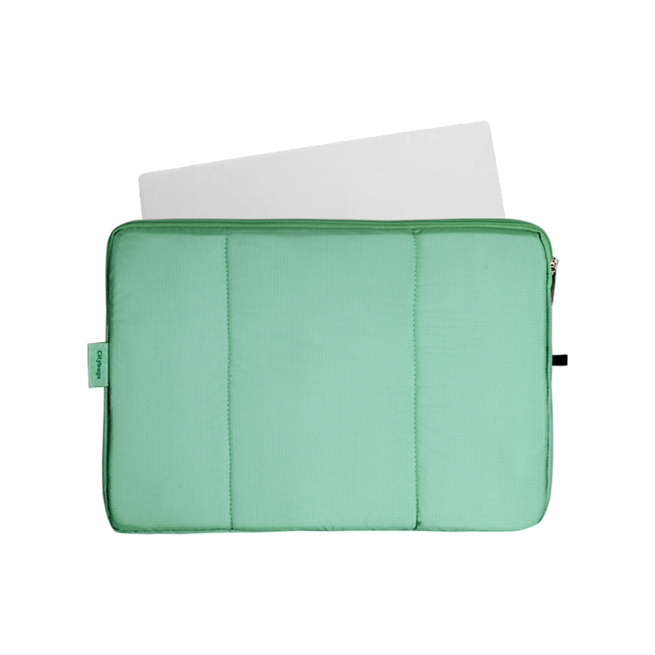 Estuche Laptop Grande Citybags Verde Menta 37x27x2cm