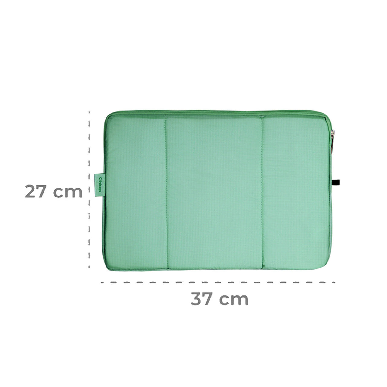 Estuche Laptop Grande Citybags Verde Menta 37x27x2cm