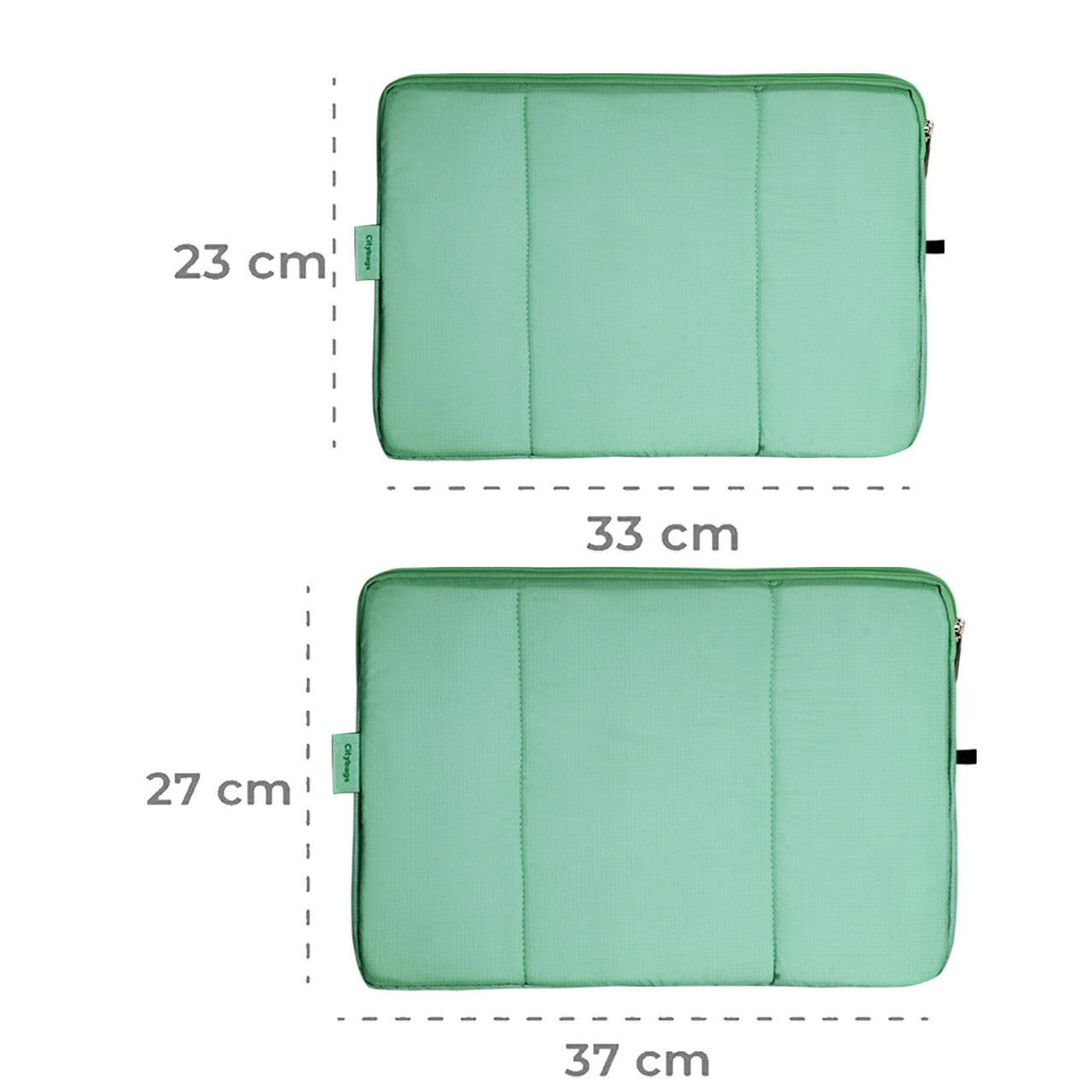 Estuche Laptop Citybags Verde Menta