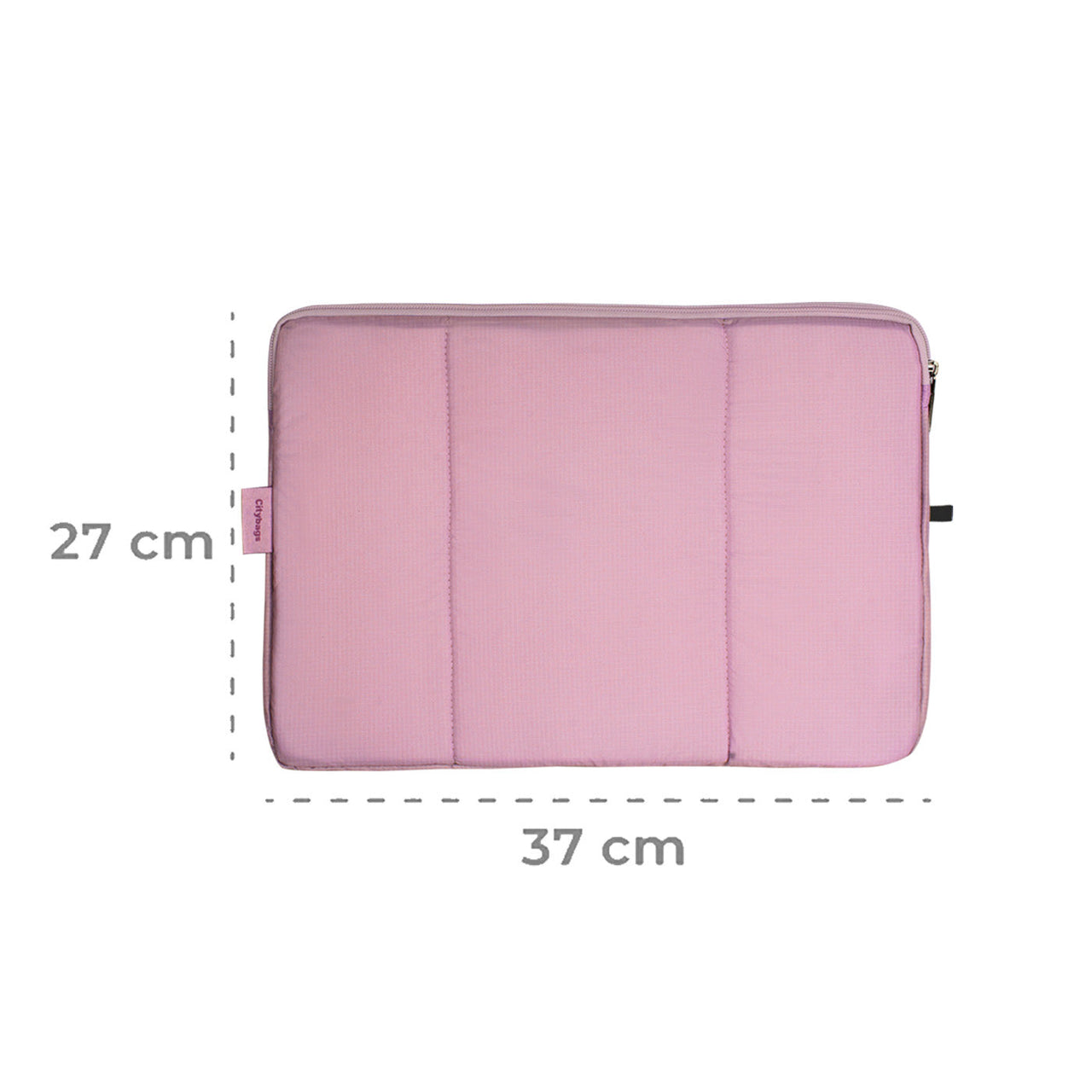 Estuche Laptop Grande Citybags Rosado Pastel 37x27x2cm