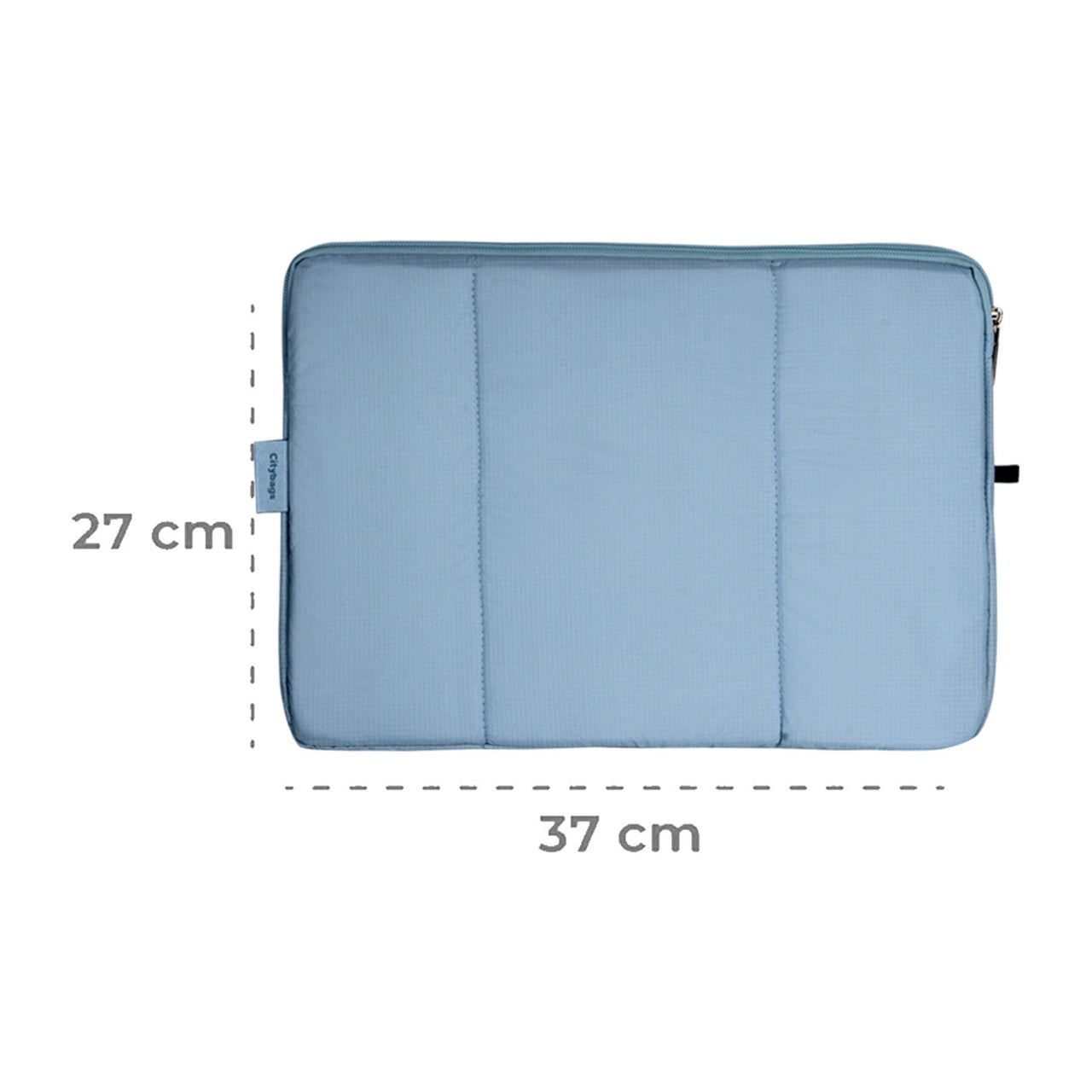 Estuche Laptop Grande Citybags Azul Claro 37x27x2cm