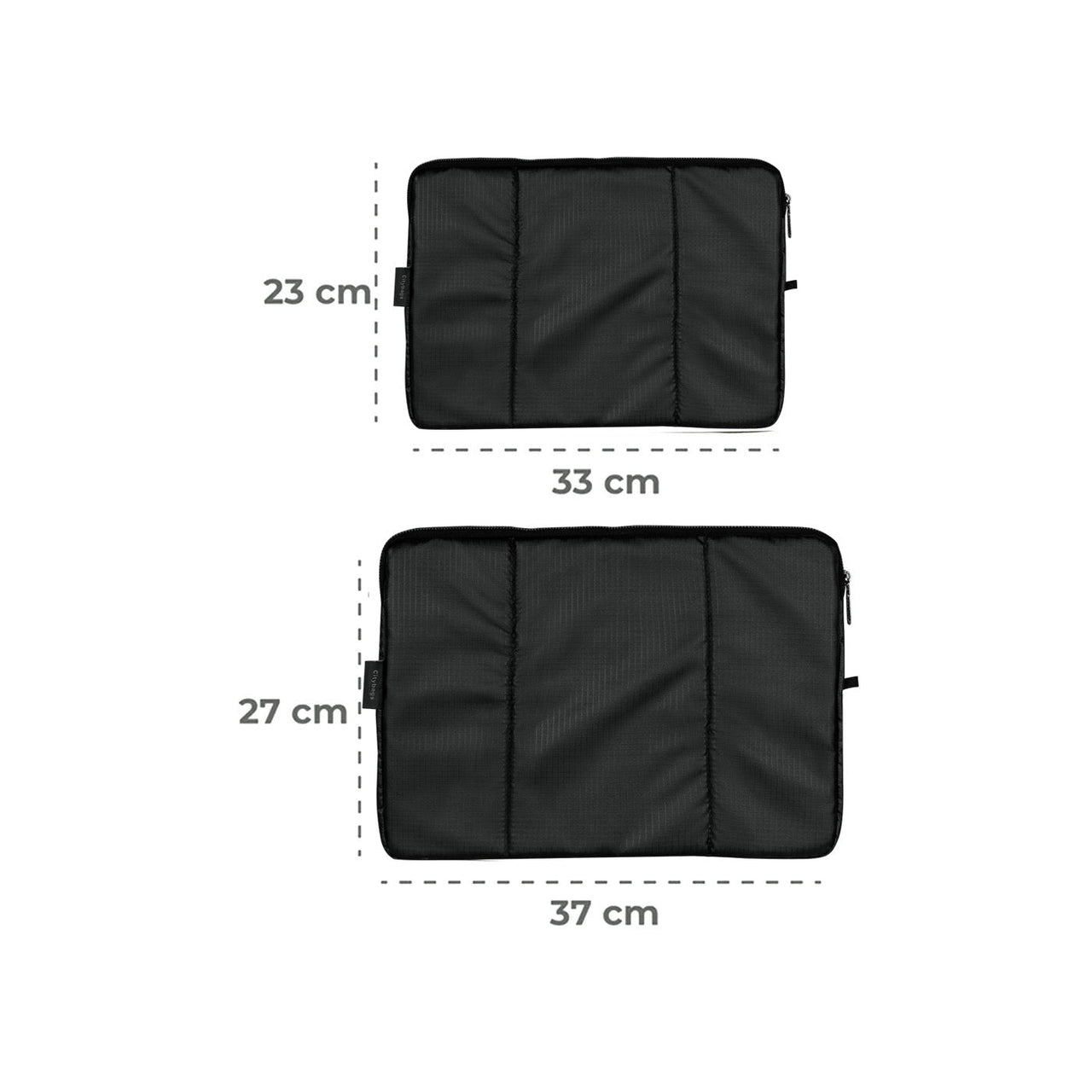 Estuche Laptop Pequeño ULTRA Brillante Negro 33x23x2