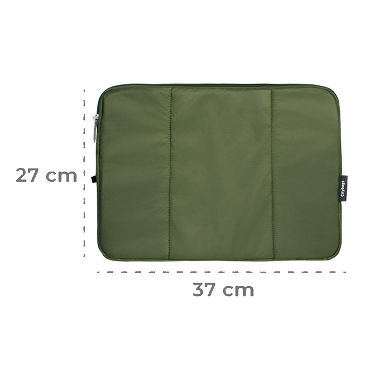 Estuche Laptop Citybags Verde Militar