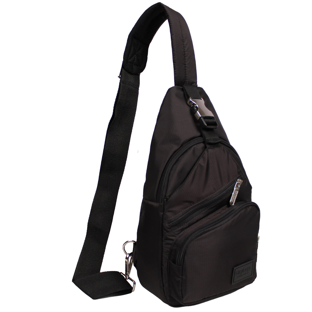 Bandolera Cruzada de Viaje Mediana Light Negro -NG