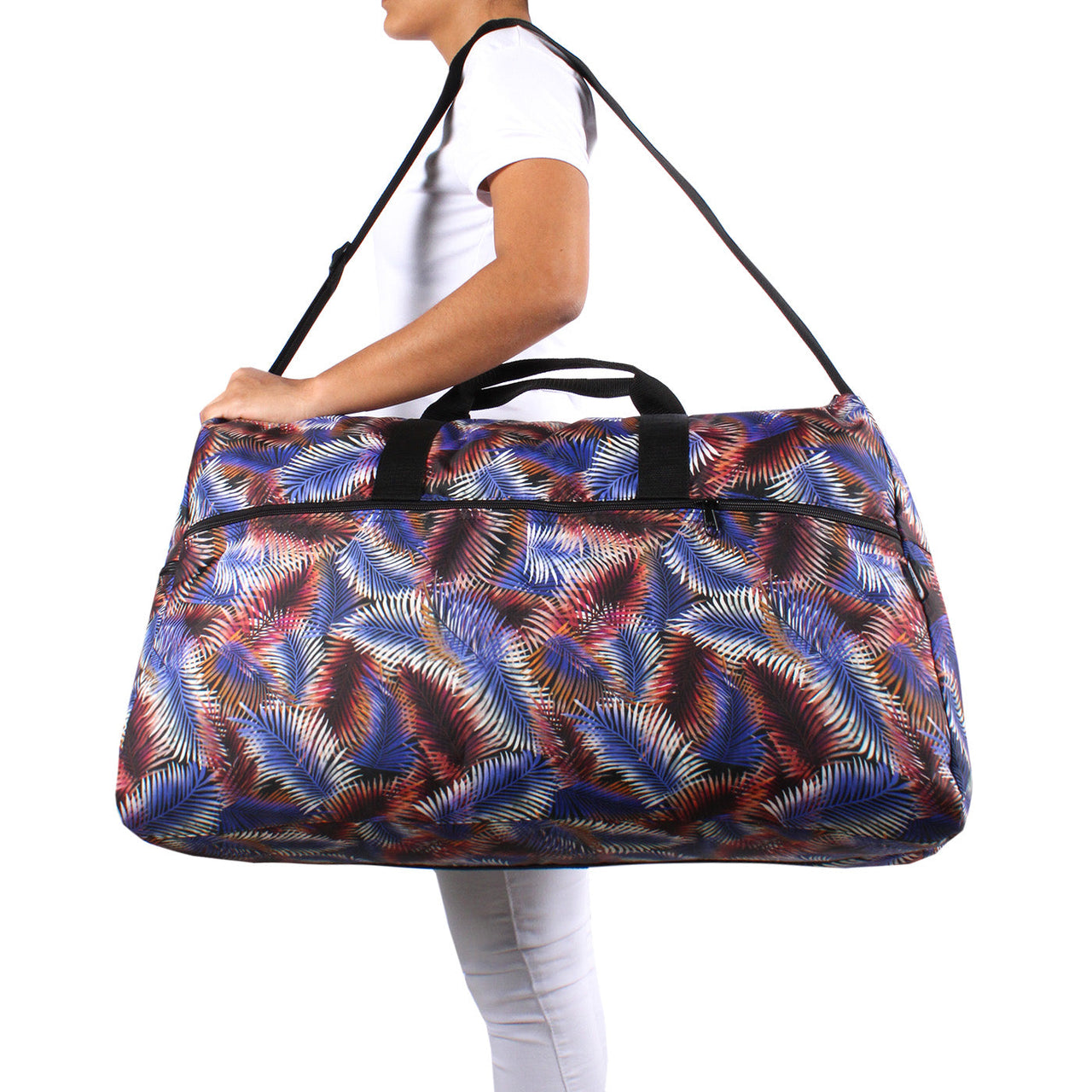 Maleta XL ULTRA Plegable Estampado Palmas Citybags Multicolor