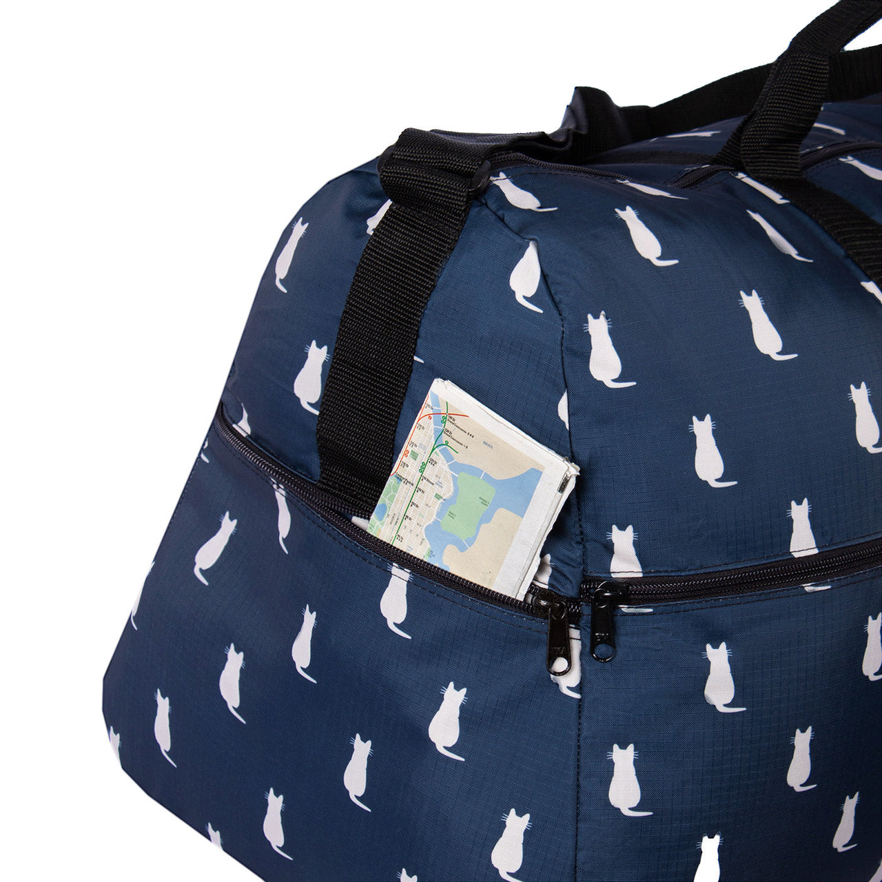 Maleta XL ULTRA Plegable Estampado Gatos Citybags Multicolor