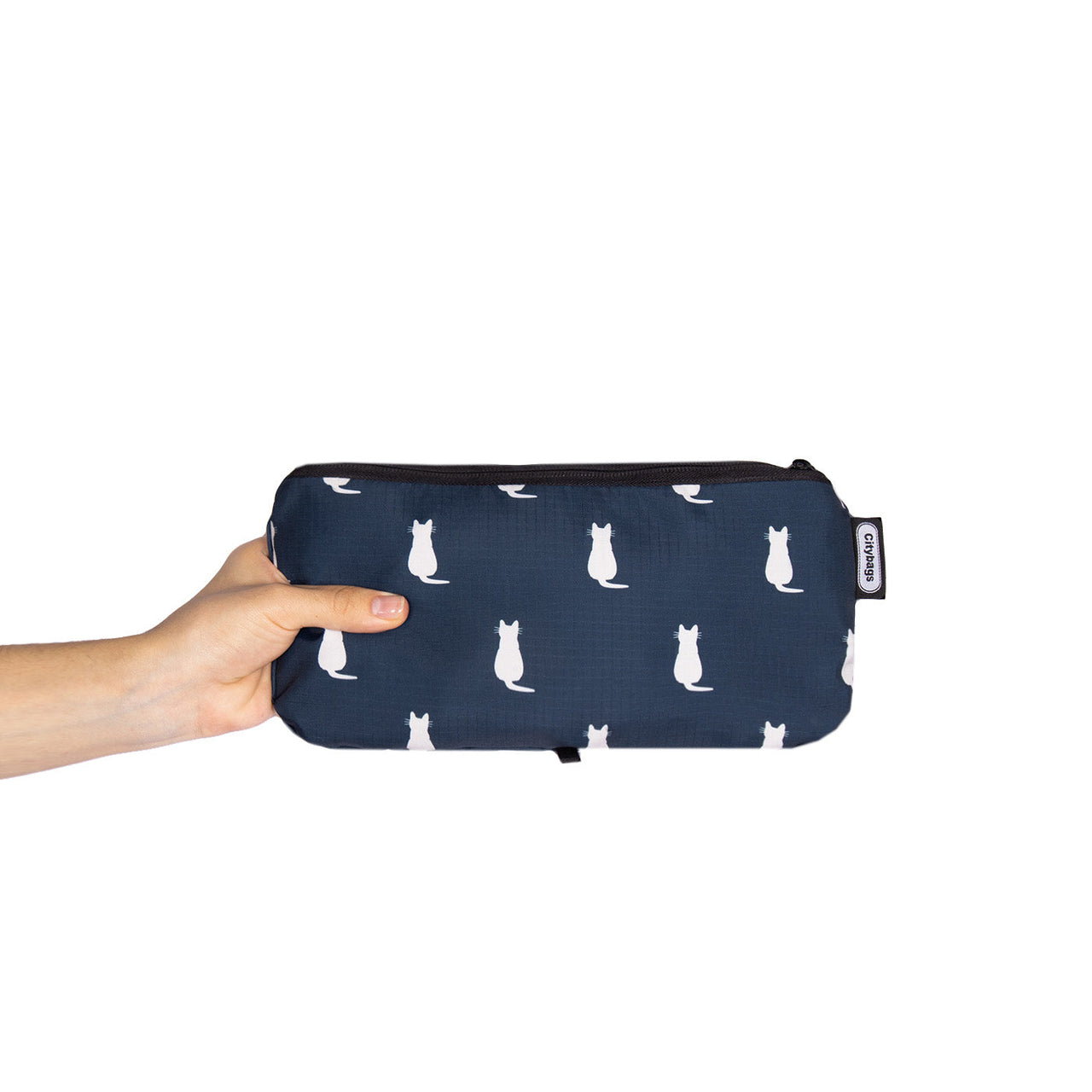 Bolso City Manos Libres ULTRA Plegable Estampado Gatos Multicolor