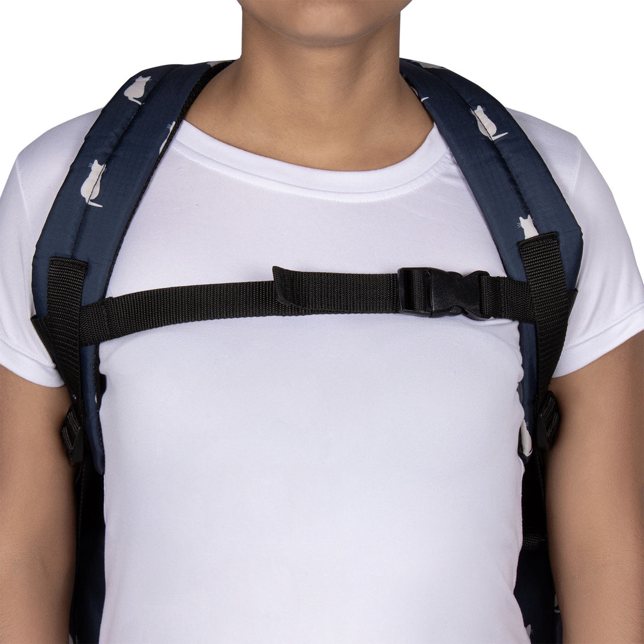 Morral Mochilero XL ULTRA Estampado Gatos Citybags Multicolor