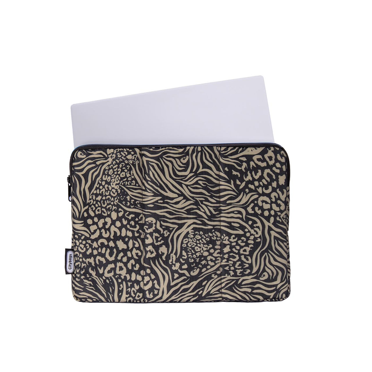 Estuche Laptop Grande  ULTRA Estampado Salvaje Citybags Multicolor 37x27x2cm