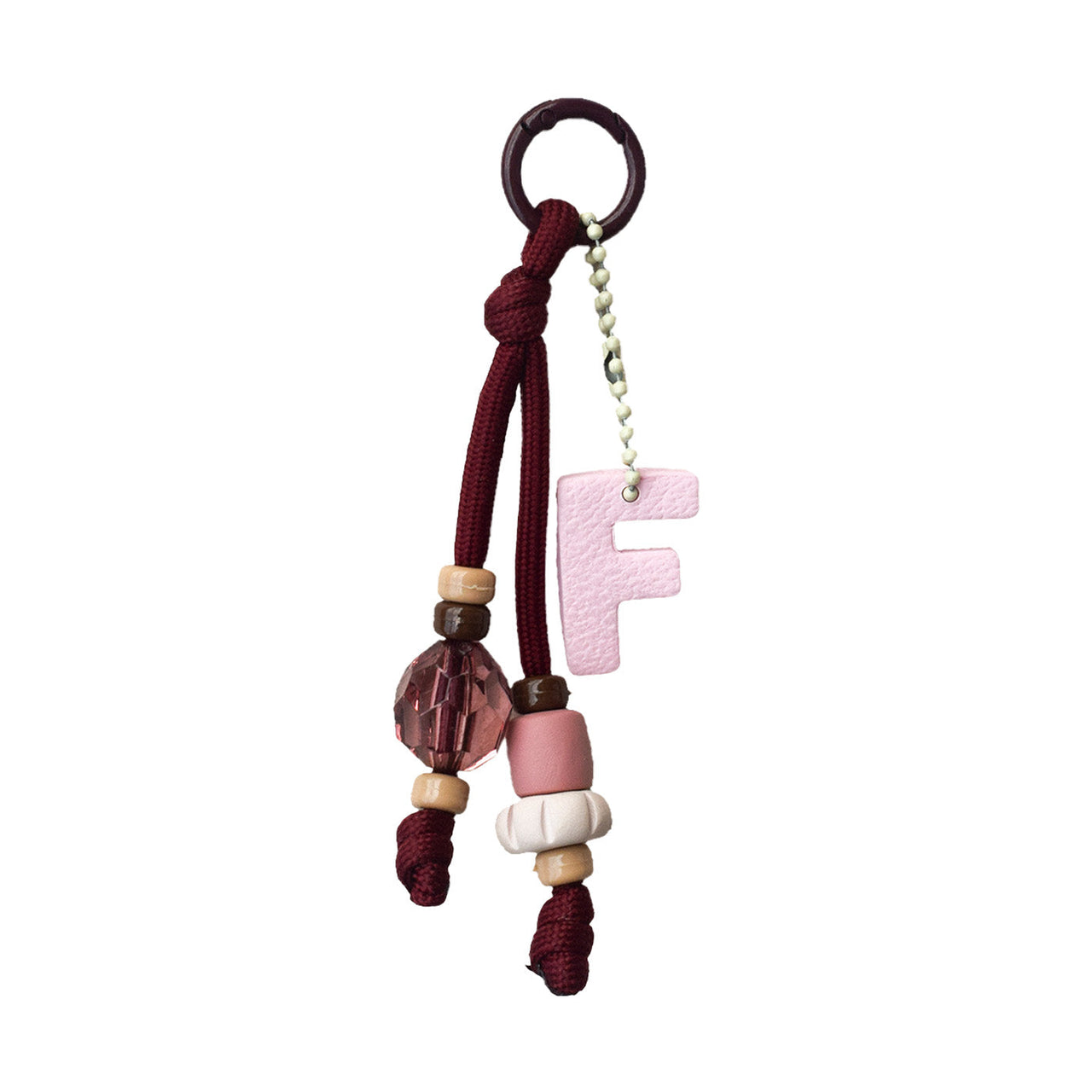 Charm Letra redonda F Rose