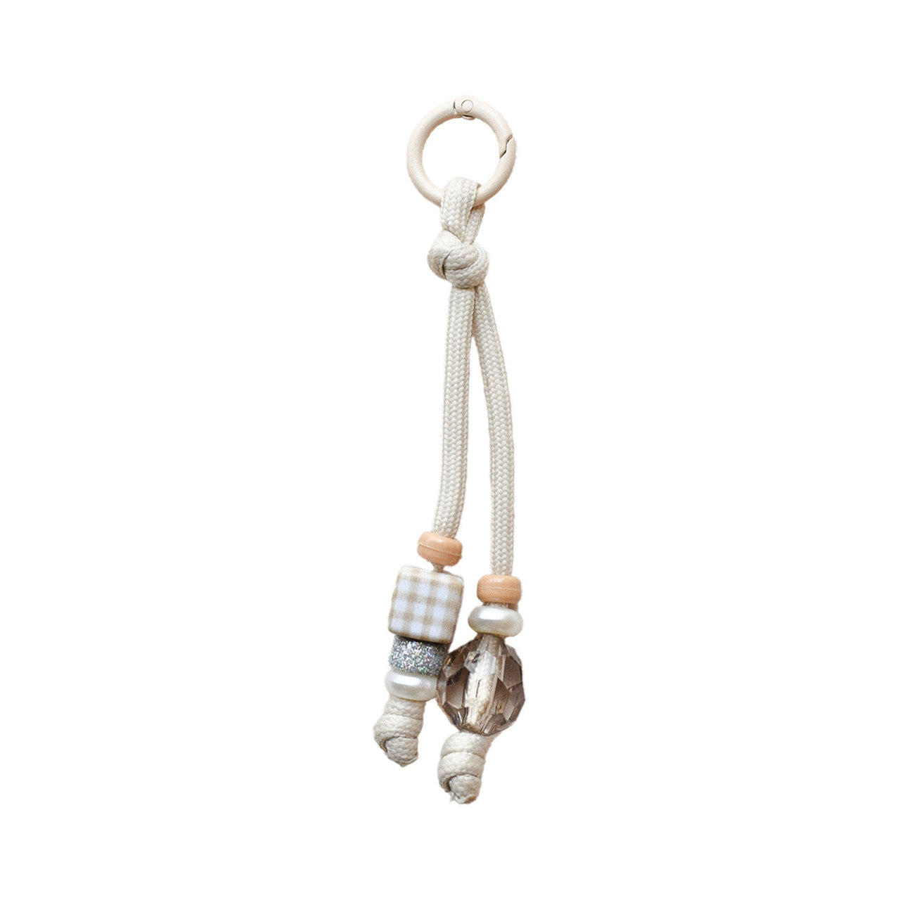 Llavero doble Beige