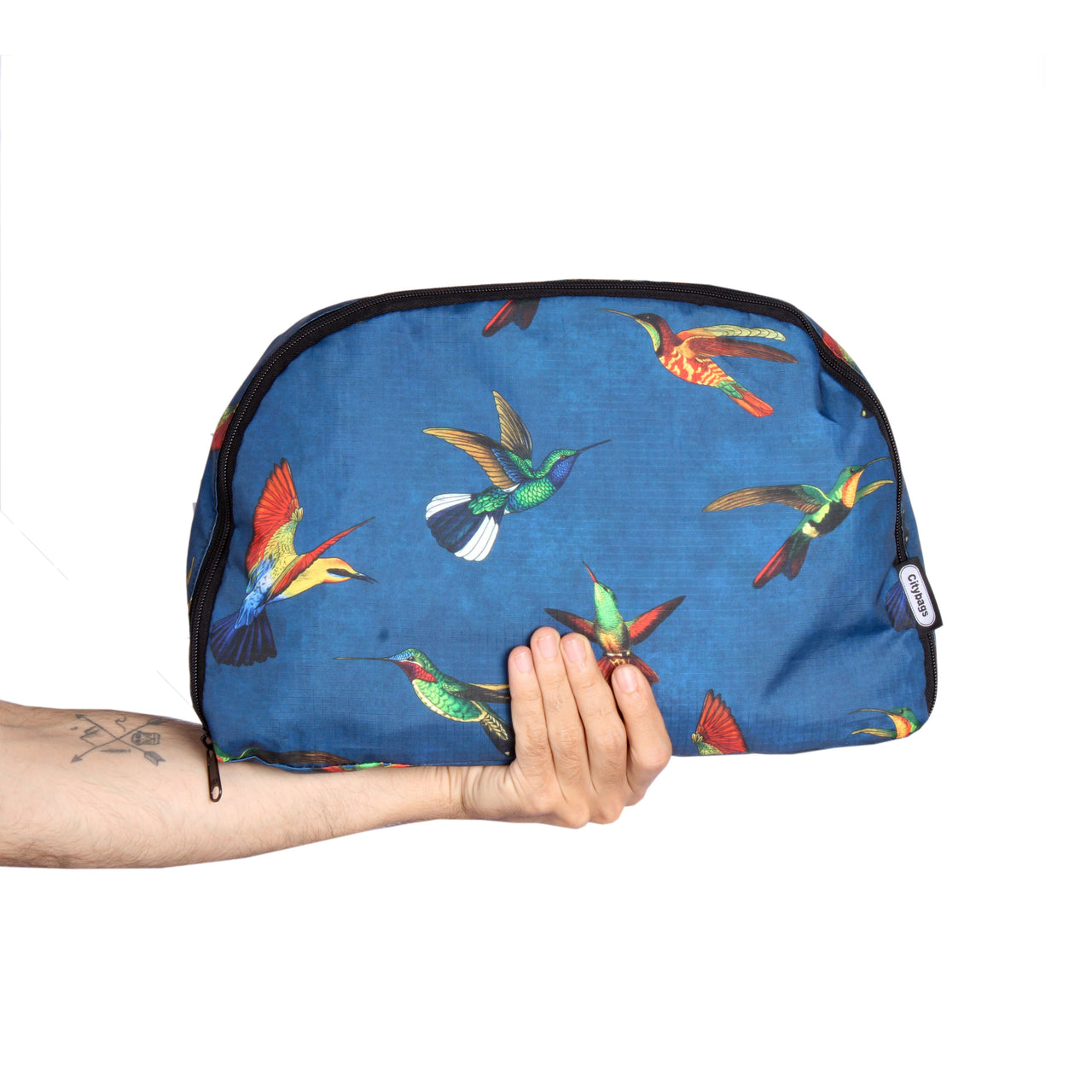 Morral Aventura ULTRA Plegable Estampado Colibries Citybags Multicolor