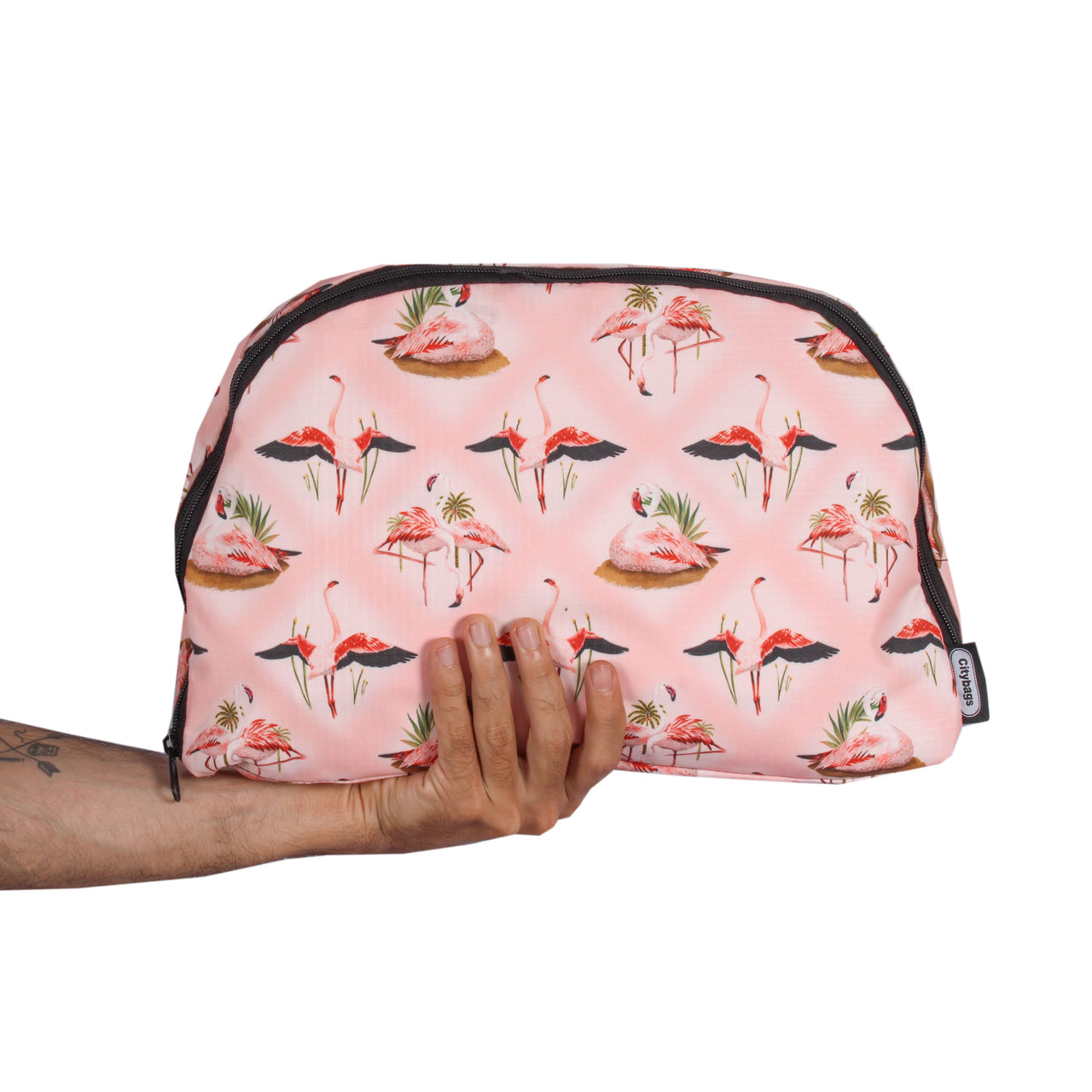 Morral Aventura ULTRA Plegable Estampado Flamencos Citybags Multicolor
