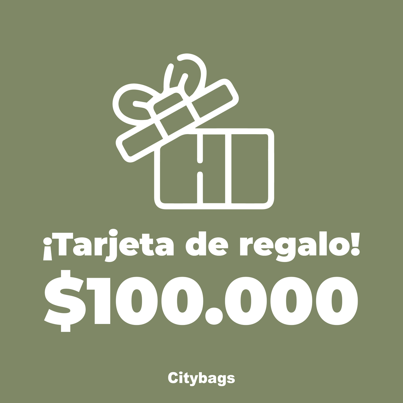 Bono regalo Citybags $100.000