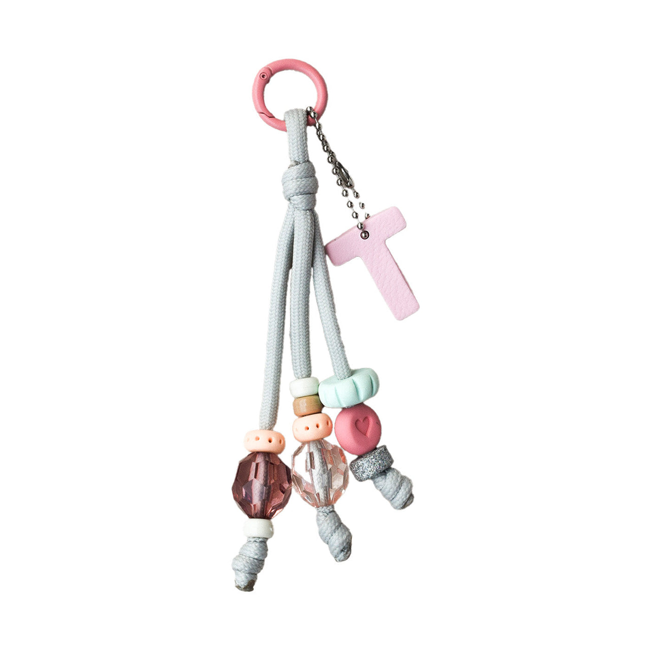 Charm Letra redonda T Rose