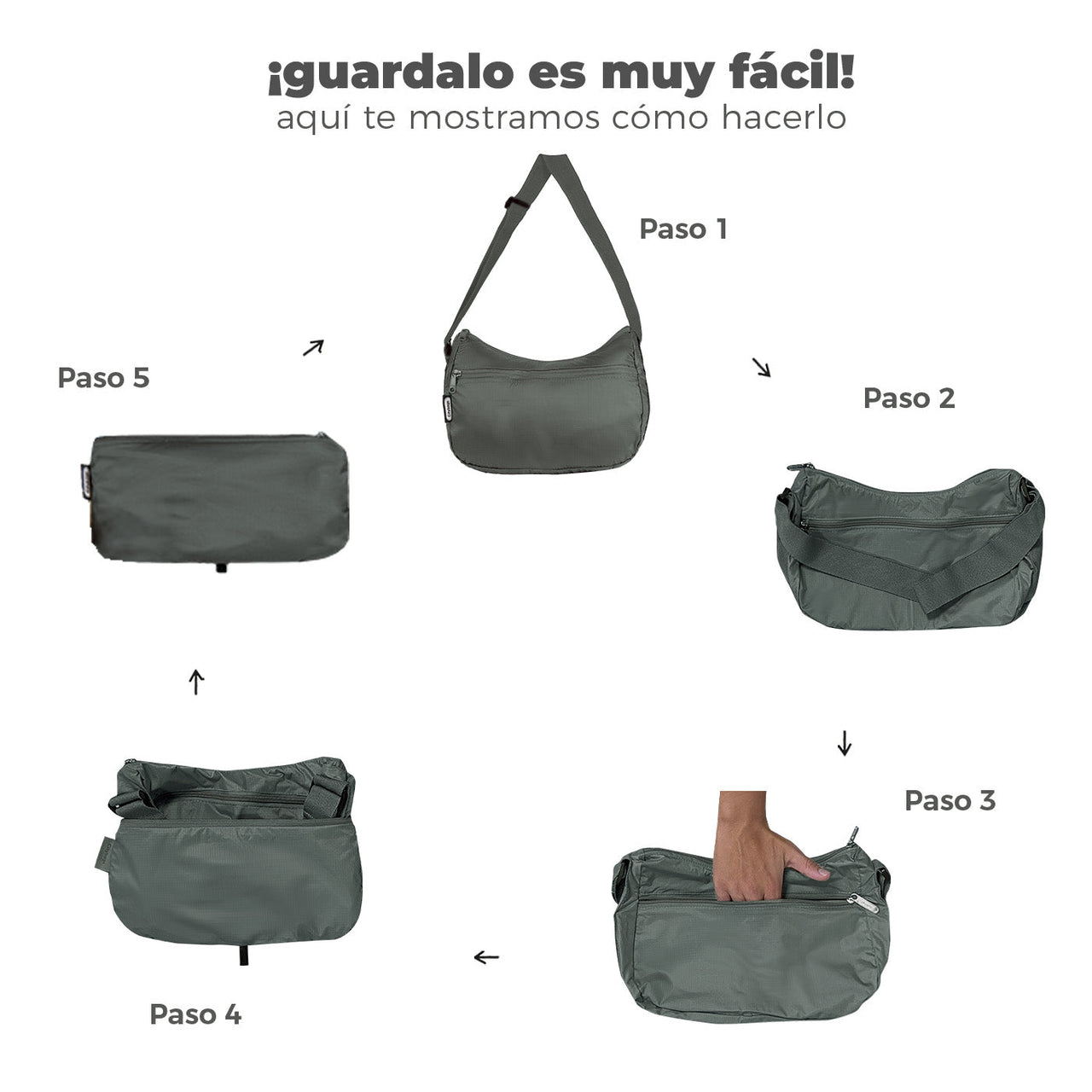 Bolso City Manos Libres ULTRA Plegable Estampado Cayena