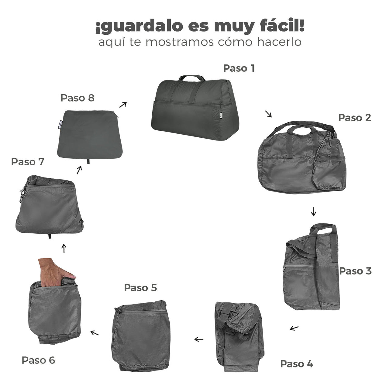 Maleta XL ULTRA Plegable Estampado Palmas Citybags Multicolor